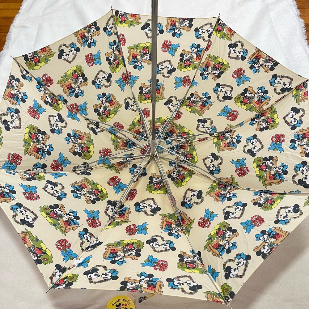 Mickey Minnie Mouse vintage 1970s umbrellas matching Rare Disney - Picture 6 of 8